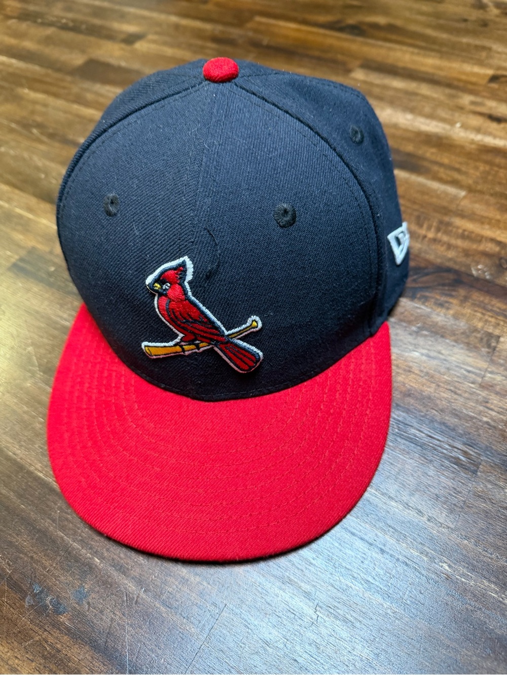New Era Kids Cardinals Two-Tone Black and Red Fitted Cap